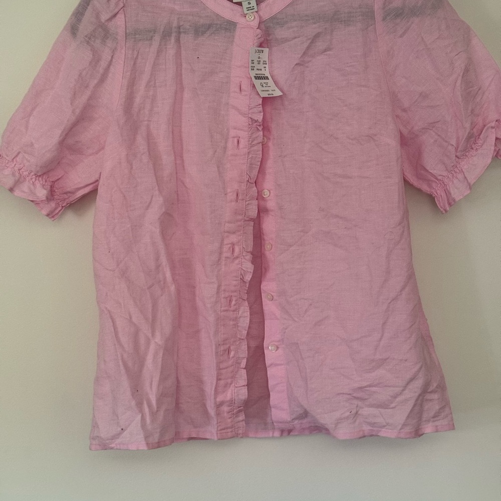 J. Crew Light Pink Button-Up Shirt